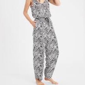 Banana Republic Wide Leg Pull-on Zebra Pants